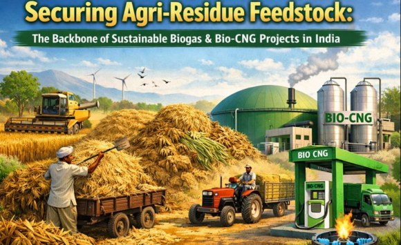 Securing Agri-Residue Feedstock: The Backbone of Sustainable Biogas & Bio-CNG Projects in India
