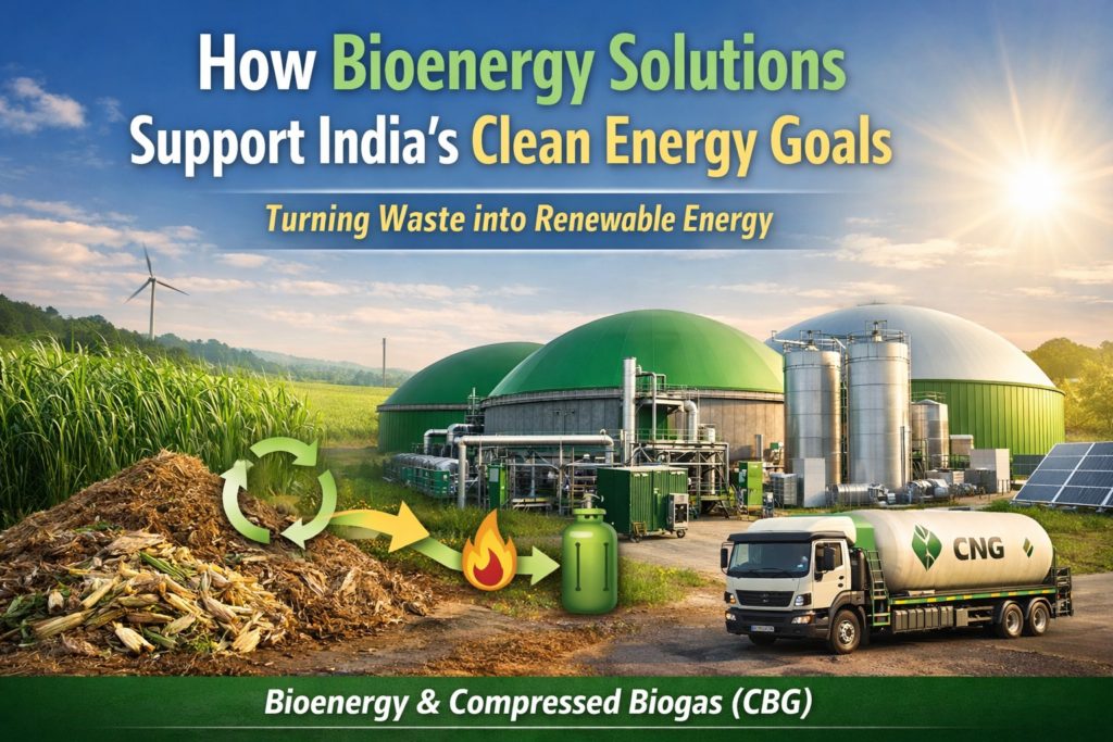 Bioenergy solutions in India converting waste into compressed biogas for clean energy